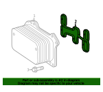 Empaque enfriador de aceite Mercedes Benz clase M264 C GLC W205 W253
