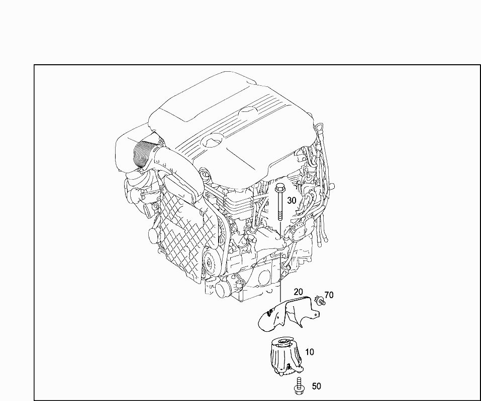 Soporte de motor R Y L Mercedes Benz serie C
