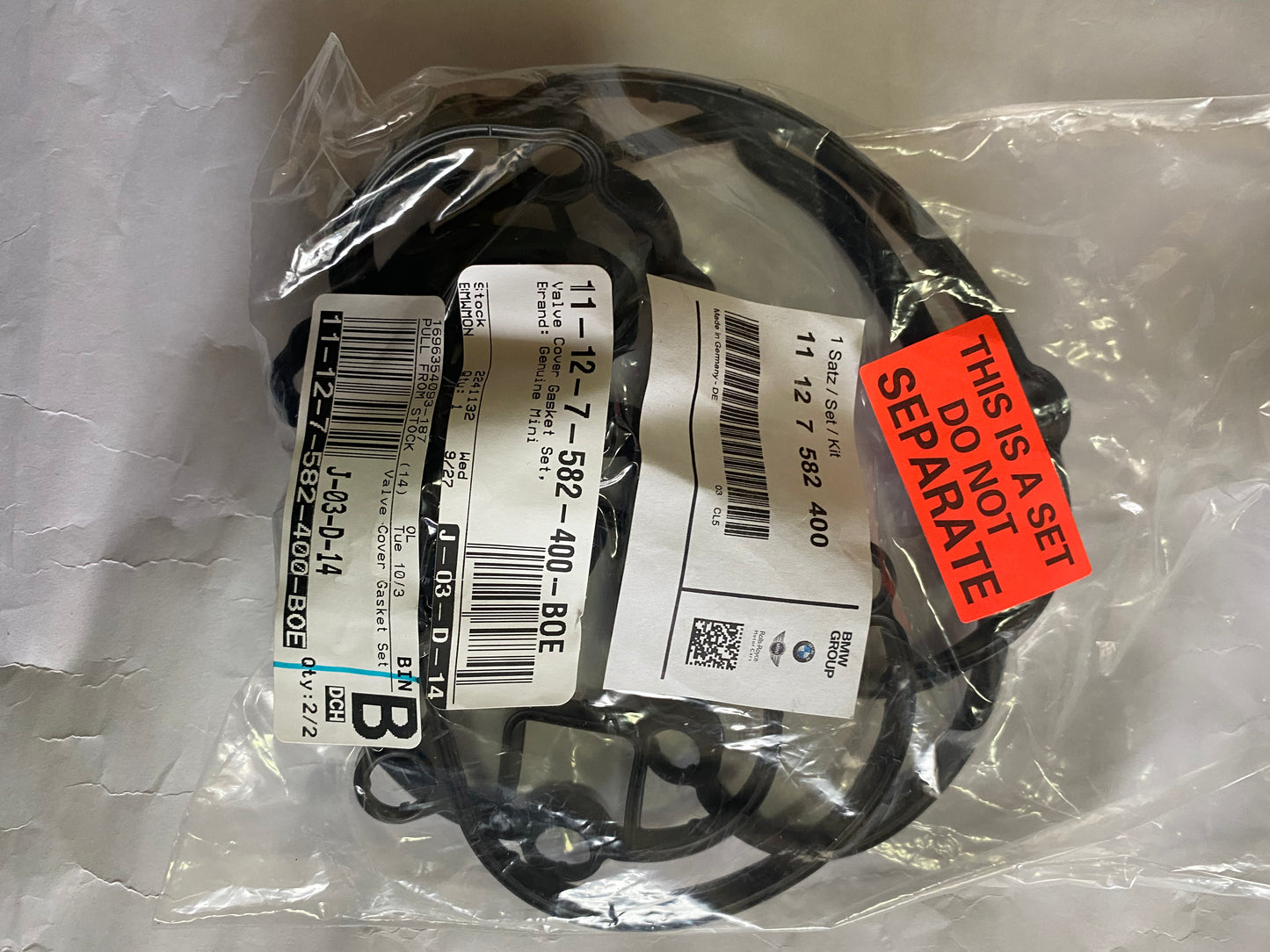 Empaque de tapa de balancines BMW Motor N13