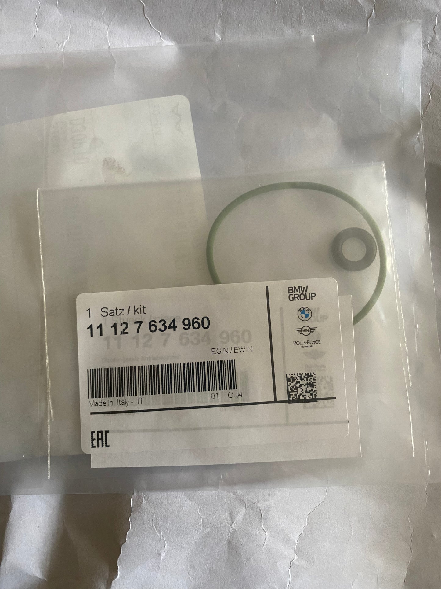 Oring drive bomba de aceite BMW Motor N13