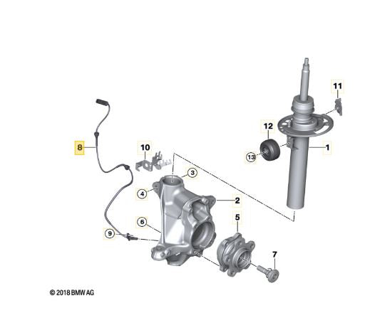 Sensor ABS BMW X3 X4 (G01, G02)