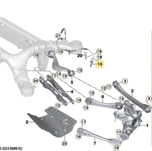 Sensor ABS BMW X3 X4 (G01, G02)