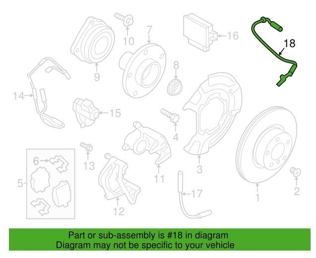 Sensor ABS BMW X3 X4 (F25 F26)