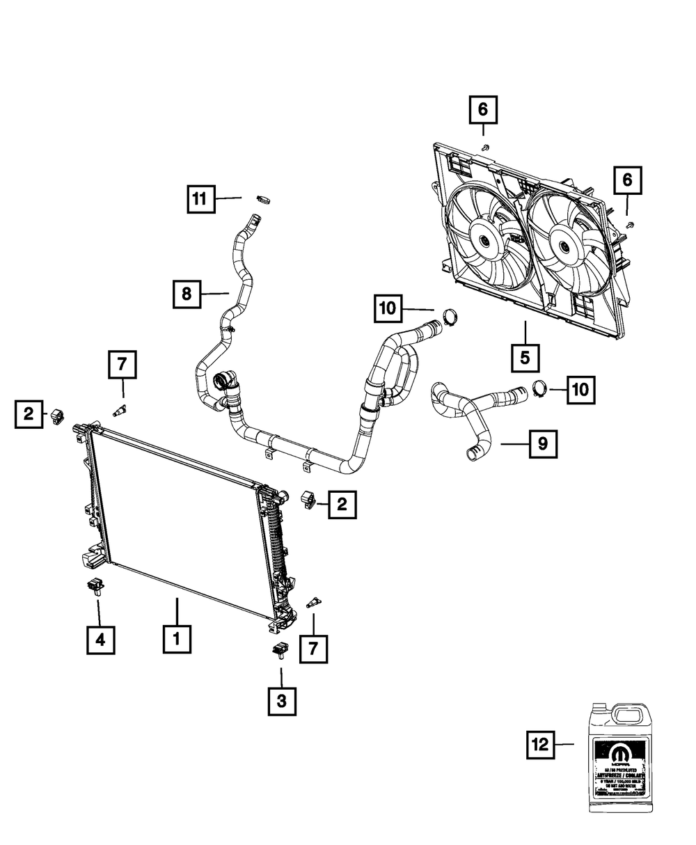 Mangueras salida del radiador Jeep cherokee latitude 2.4l