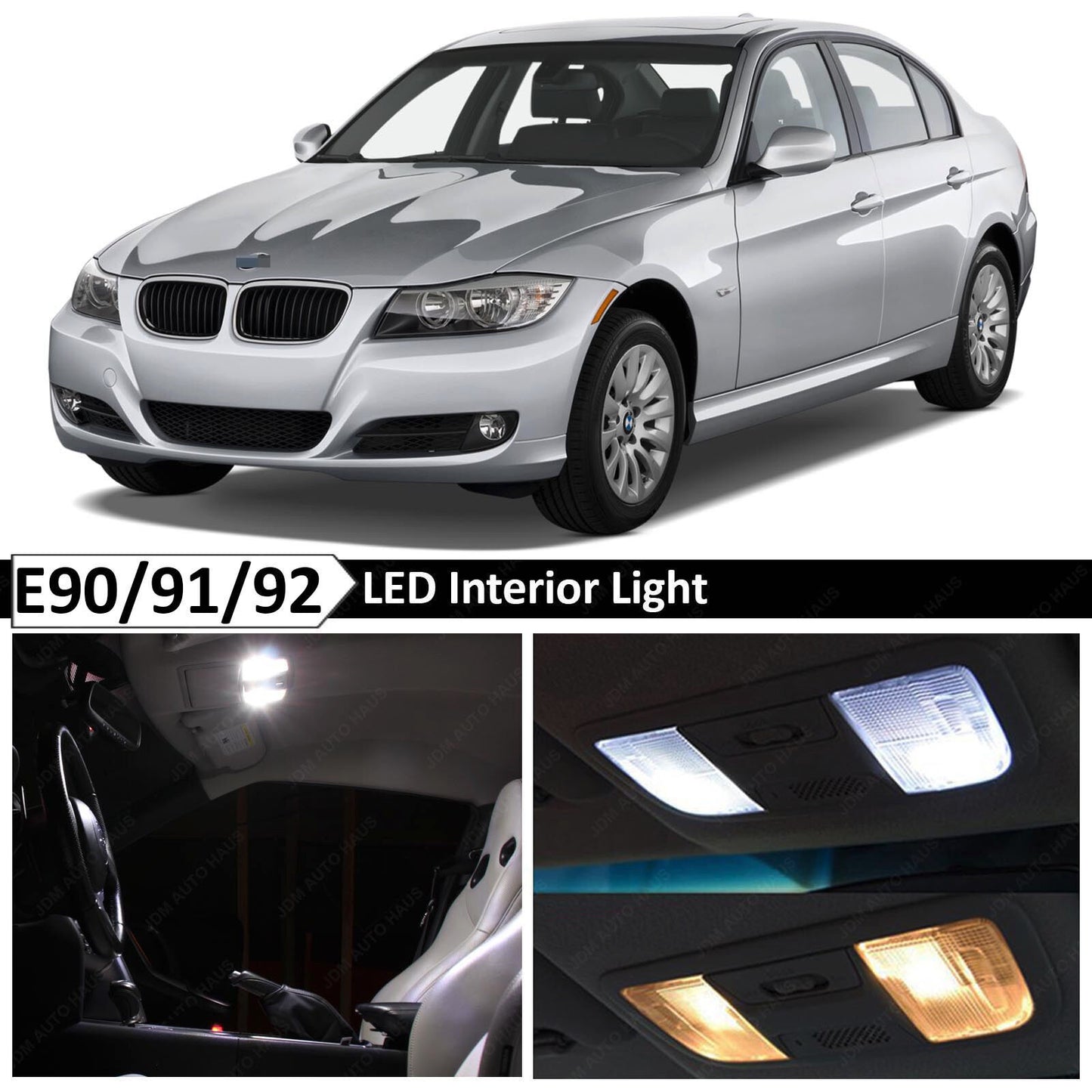 Kit de luz Interior LED blanca para BMW E90 sedan