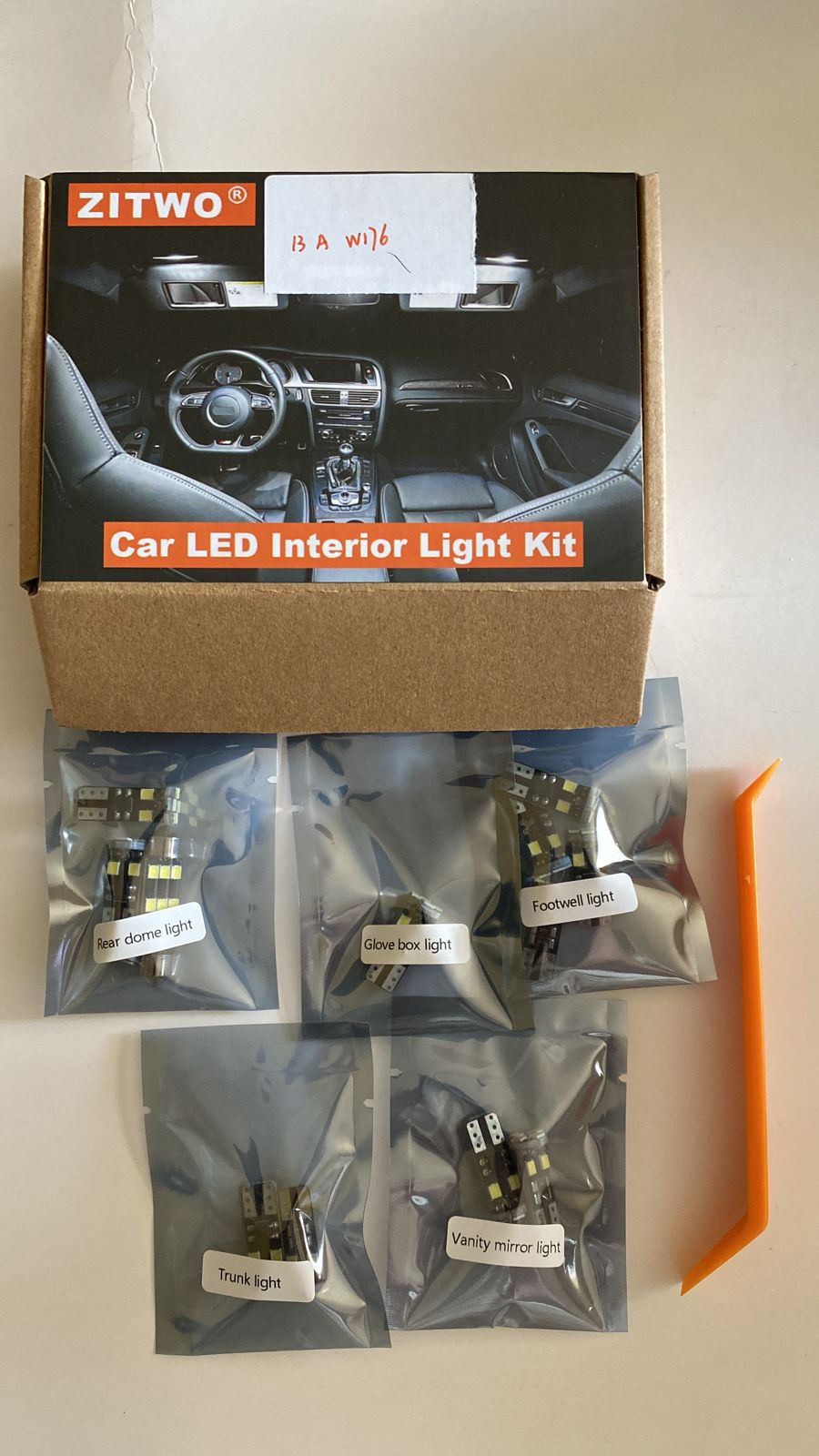 Kit de luz Interior LED blanca para Mercedes Benz W176 (2013 a 202018)