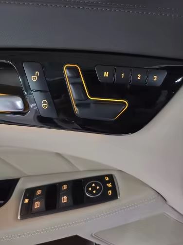 Pegatina para interruptor de lunas electricas de 14 pz/set para mercedes-benz W204