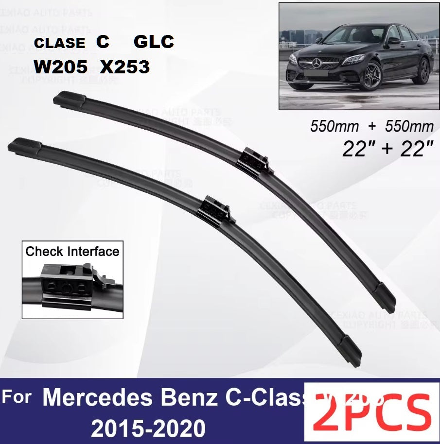 Limpiaparabrisas plumillas delantero para Mercedes Benz Clase C W205