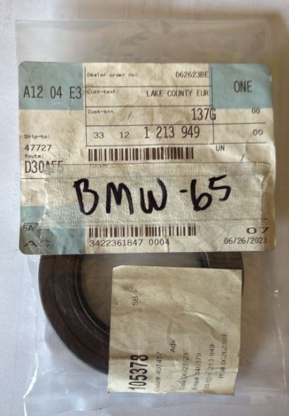 Reten de eje delantero diferencial BMW