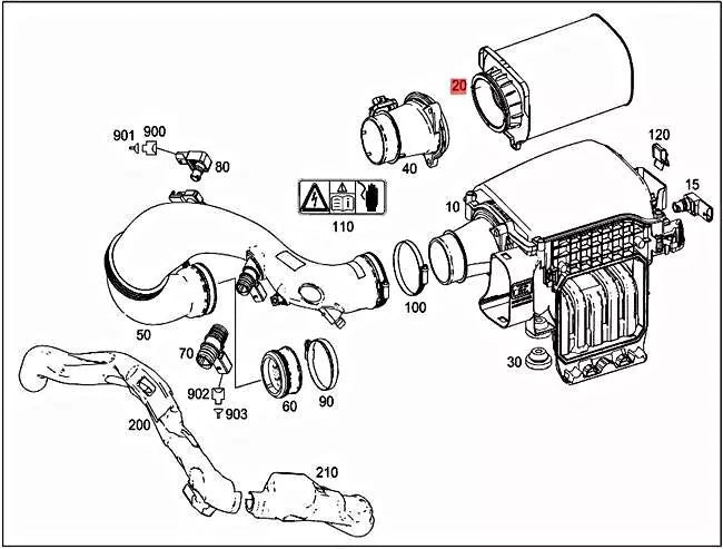 kit filtros Mercedes Benz W205 C180 C200 M274