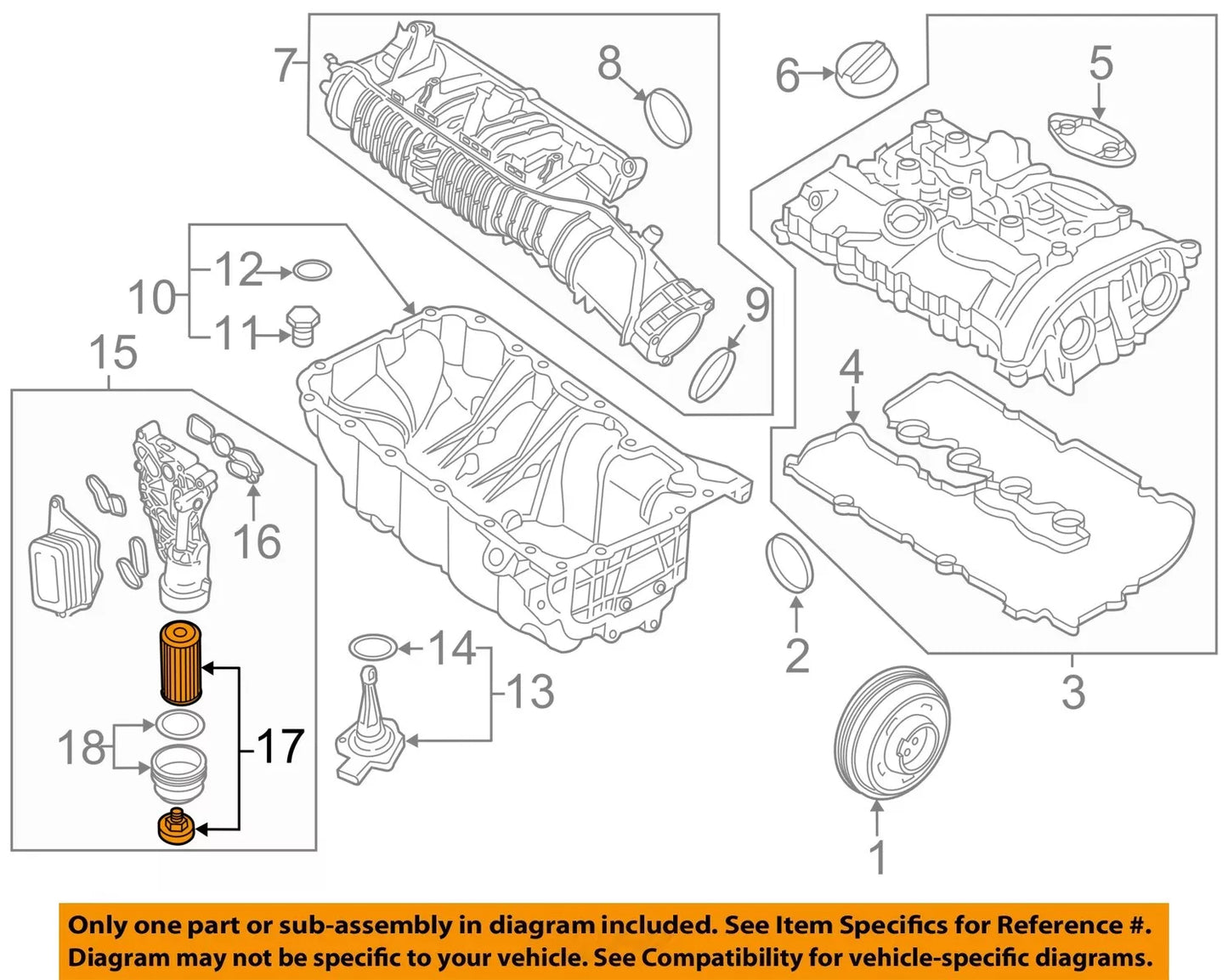 KIT Filtros BMW X1 X2 SERIE 1 2 B38 B48