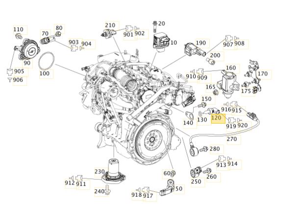 Sensor temperatura agua Mercedes Benz
