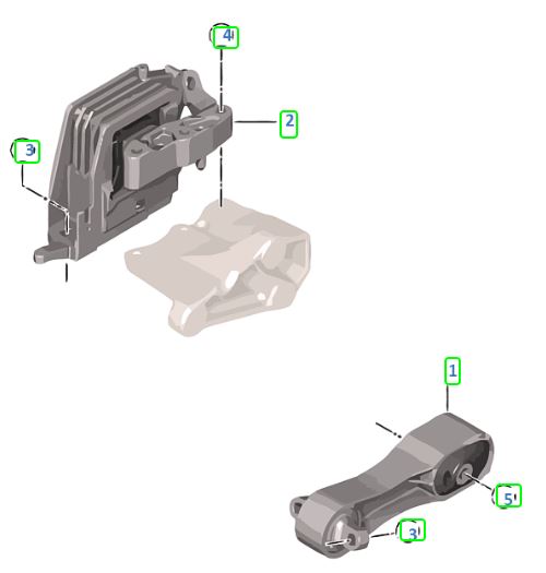 Soporte de motor BMW SERIE 2 X1 X2 B48