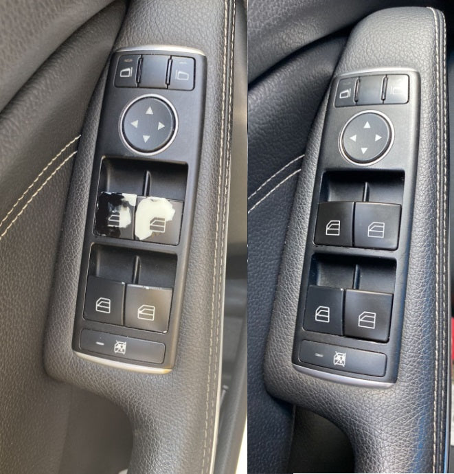 tapa de tecla interruptor de lunas electricas de 4 pz/set para mercedes-benz W204