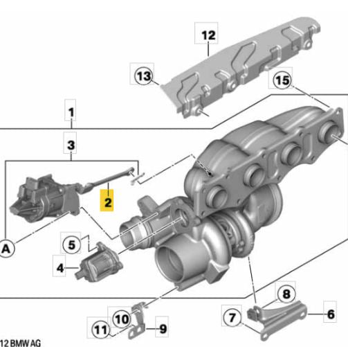 Valvula wastegate para el tuebocharger BMW N20