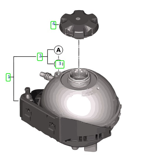 Tanque de expansión para BMW F22 F23 F30 F32 F34