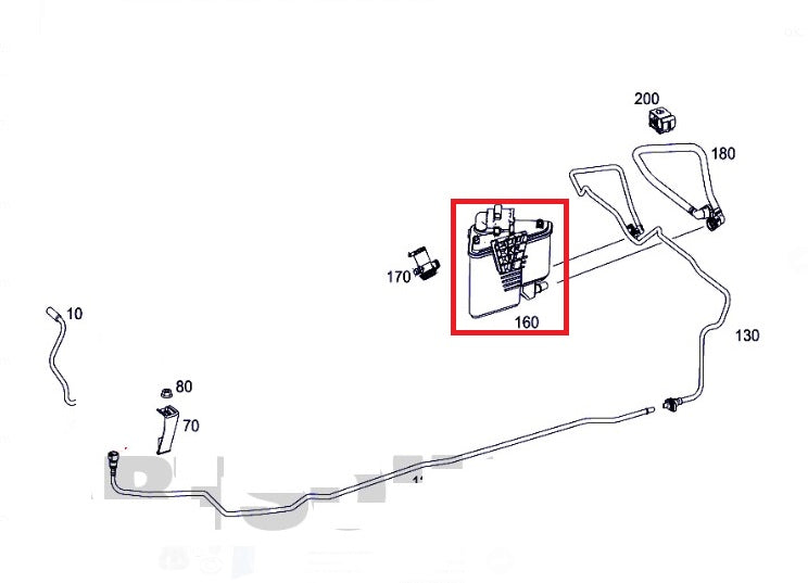 Filtro de carbon activado para A200, GLA200 Mercedes Benz