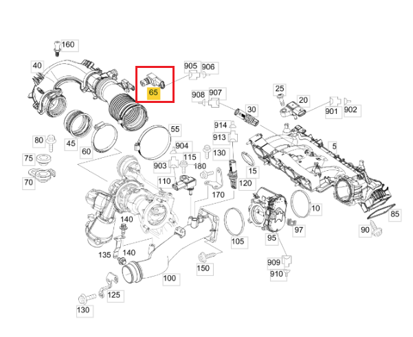 Sensor MAP Mercedes Benz M270