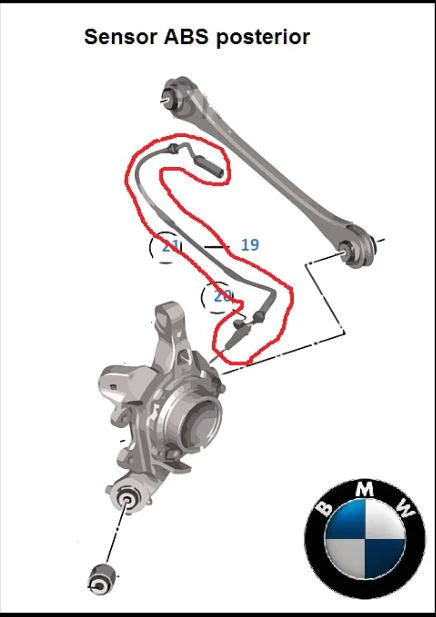 Sensor ABS   BMW 114i 116i 120i  220i 316i 320i