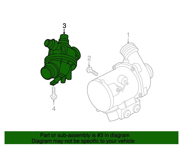 Termostato BMW N55, E82 E88 E90 E91 E92 E93 e84 E70 E71