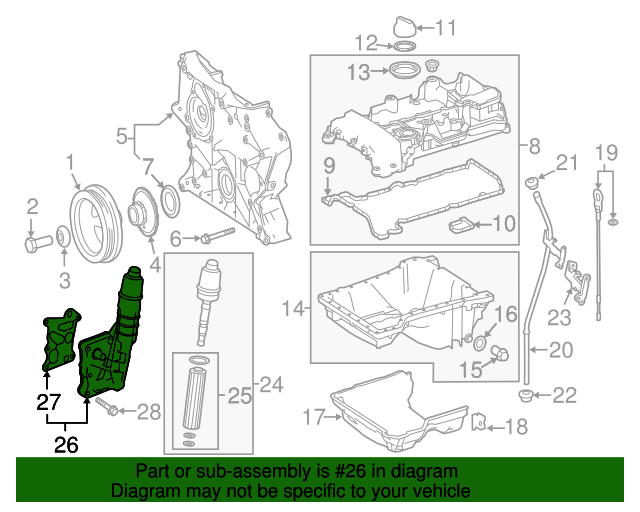 Modulo de enfriador de aceite  Mercedes Benz C180 (W204)