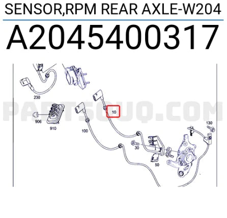 Sensor ABS Mercedes Benz C180 (W204) Delantero / posterior