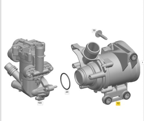 Bomba de agua Mercedes Benz  M264 C200 C180 GLC200 E200