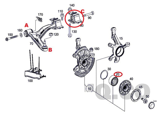 BUJES bocina para Mercedes Benz A  CLA GLA W176