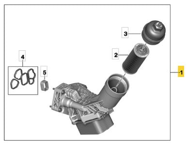 Enfriador de aceite BMW SERIE 3 5 X3 X4 para  motor  B48