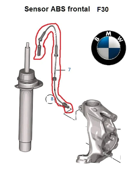 Sensor ABS   BMW 114i 116i 120i  220i 316i 320i