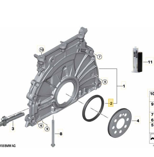 Reten de cigueñal BMW  Motor B38  B48