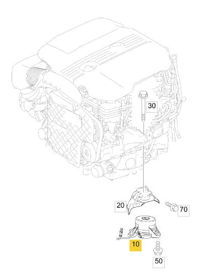 Soporte de motor R Y L  Mercedes Benz  GLC250