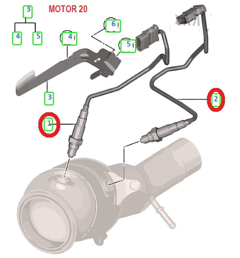 Sensor de Oxigeno  lambda BMW  ORIGINAL (motor N20)