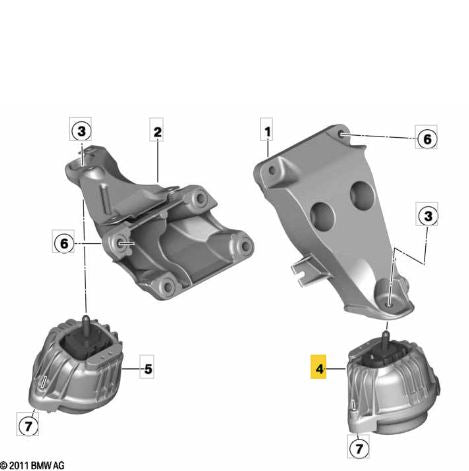 Kit soporte motor y caja BMW X3 F25