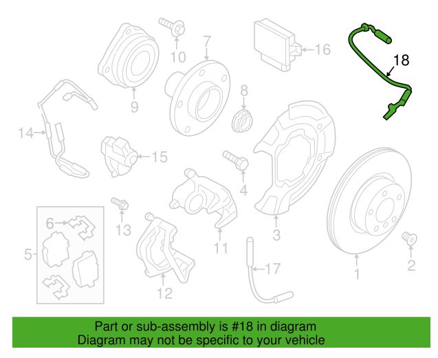 Sensor  ABS BMW X3 X4 (F25, F26)