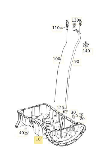 Carter para Mercedes Benz A CLA GLA Motor M270