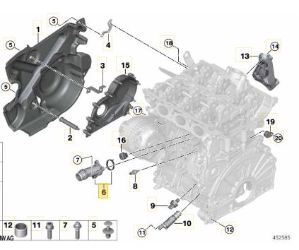 Brida  BMW B38 B48 B46 Serie 1 2 3 4 5  X1 X3 X4 X5