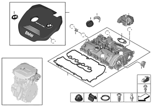 Empaque de tapa de balancines BMW  Motor B48