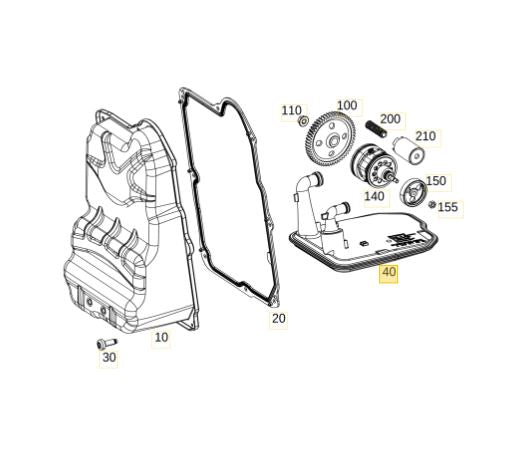 Fitro aceite de caja transmisión A CLA GLA