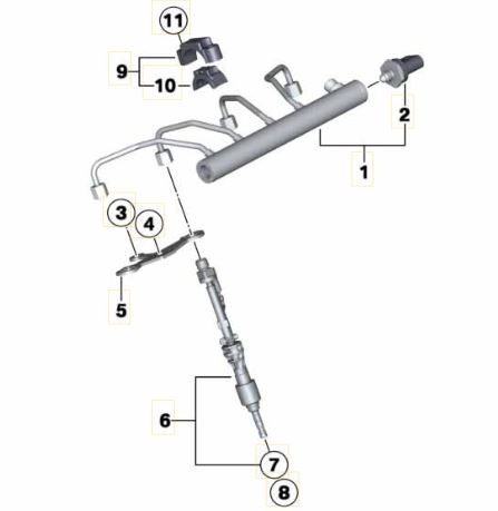 Inyector para motor BMW serie 1 2 3 4 5 6 7 X3 X4 X5 X6