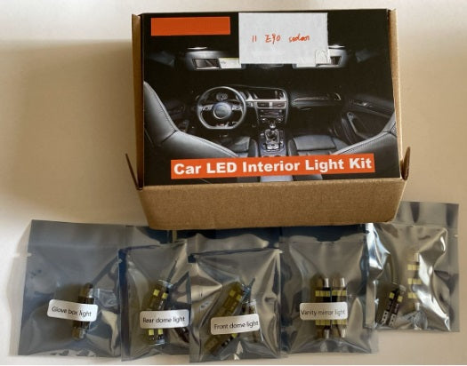 Kit de luz Interior LED  blanca para BMW E90 sedan