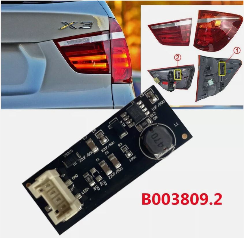 Modulo de repuesto control LED  direccional trasero X3 F25