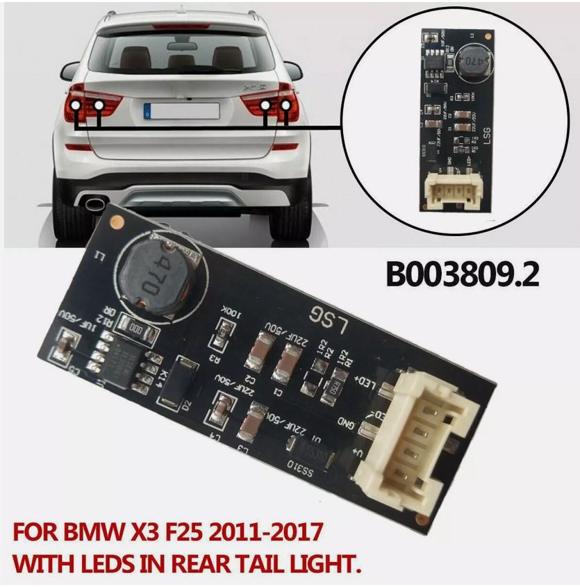 Modulo de repuesto control LED  direccional trasero X3 F25