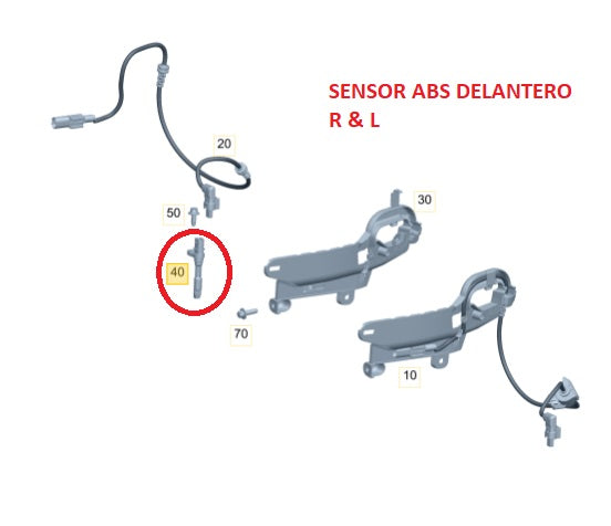 Sensor ABS A B CLA GLA A200 (W177)