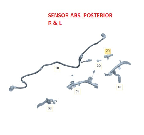 Sensor ABS A B CLA GLA A200 (W177)