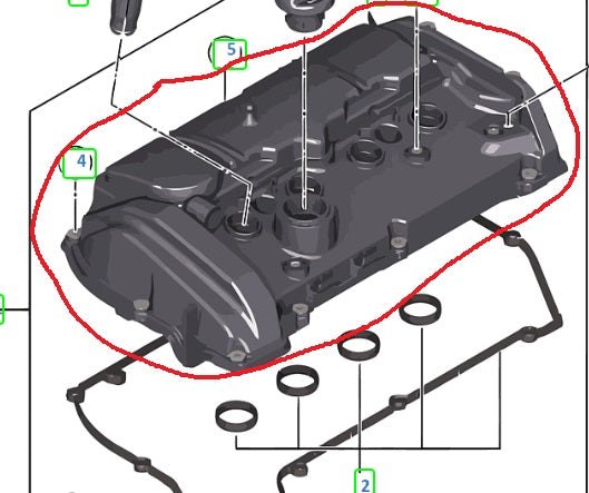 Tapa de tapa de balancines BMW  Motor N13