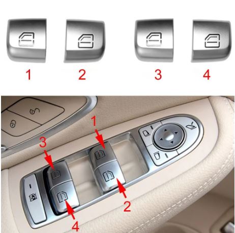 tapa de tecla  interruptor de lunas electricas   para Mercedes Benz W205