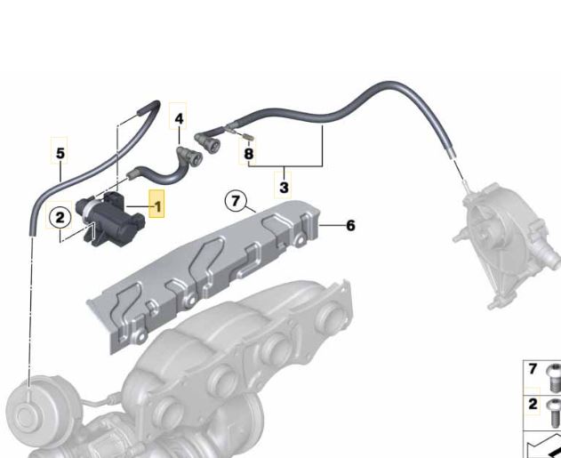 Valvula de turbo  BMW Serie 1 2 3 4 5 6 7 X1 X3 X4 X5 X6