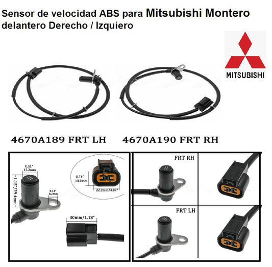 Sensor de Velocidad ABS para Mitsubishi Montero