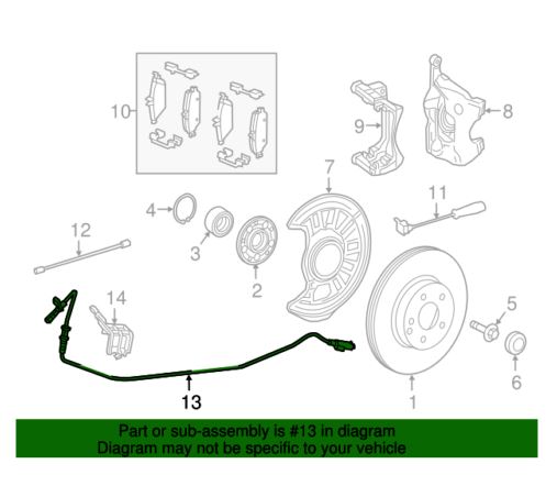 Sensor ABS A CLA GLA A200 (W176)